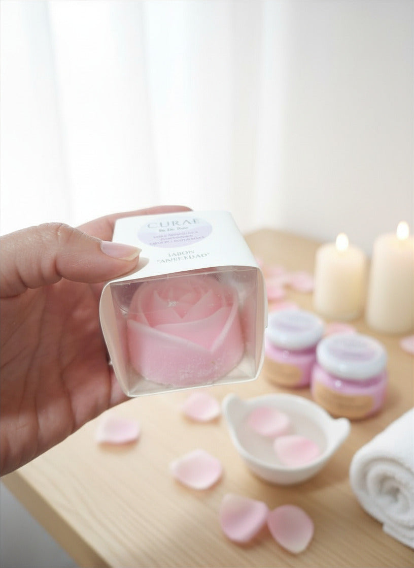 Jabon spa exfoliante rosas