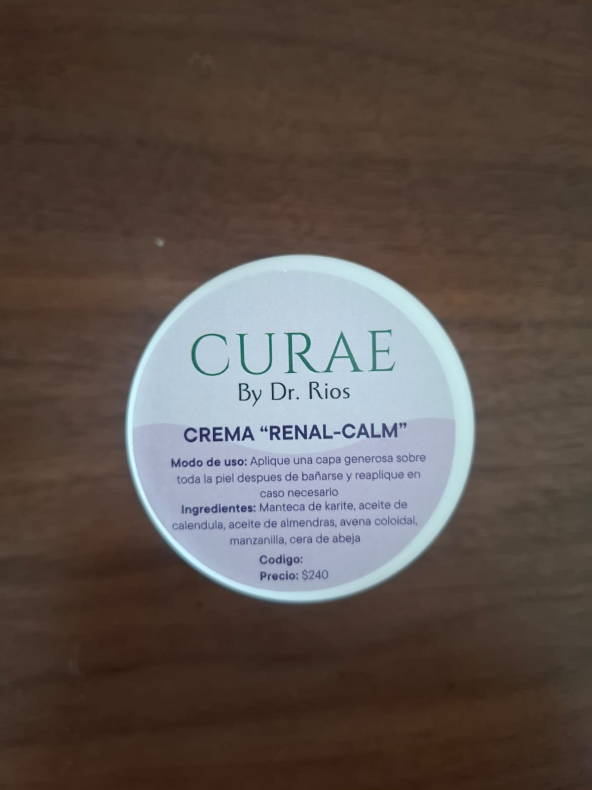 Crema renal-calm